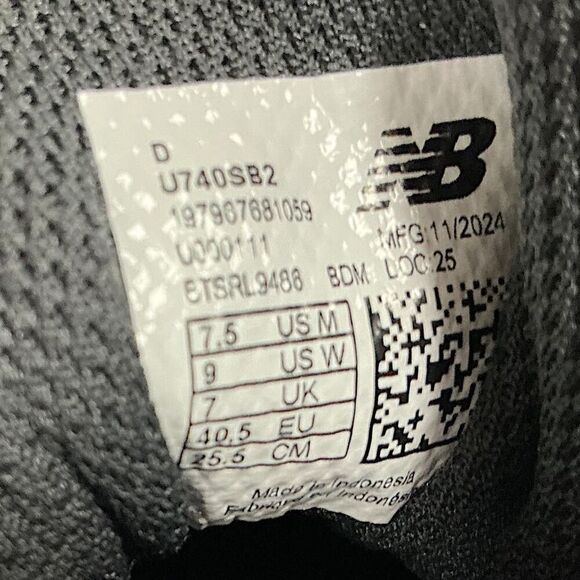 New Balance 740 V2 Running Shoes Men 7.5 Slate Gray Agate Blue Mesh Sneakers NEW main image 5
